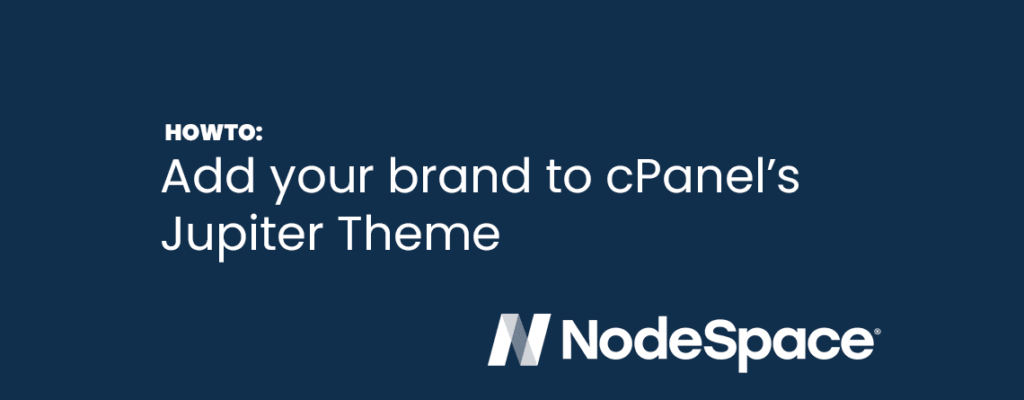 Adding your brand to cPanel’s Jupiter theme